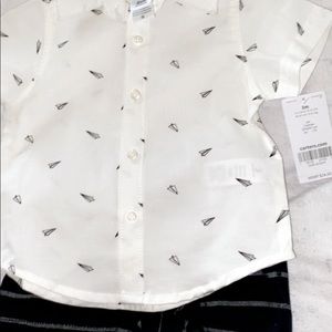 Baby boy shirt and short set